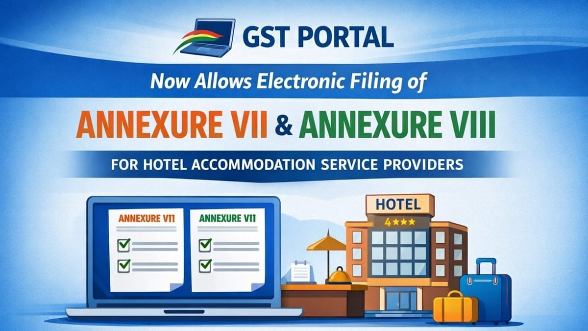 GST Advisory on Opt-In Declaration for Specified Premises: Online Filing Enabled from 2026