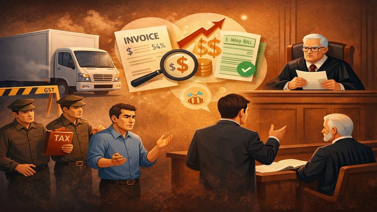 GST Detention and Penalty Set Aside as HC Holds Invoice Value Cannot Be Enhanced