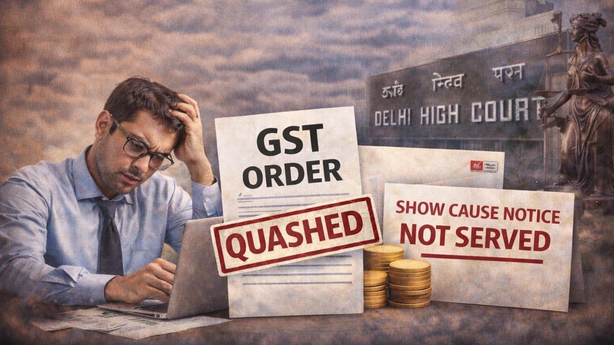 HC Quashes GST Order Passed Without Proper Service of Show Cause Notice