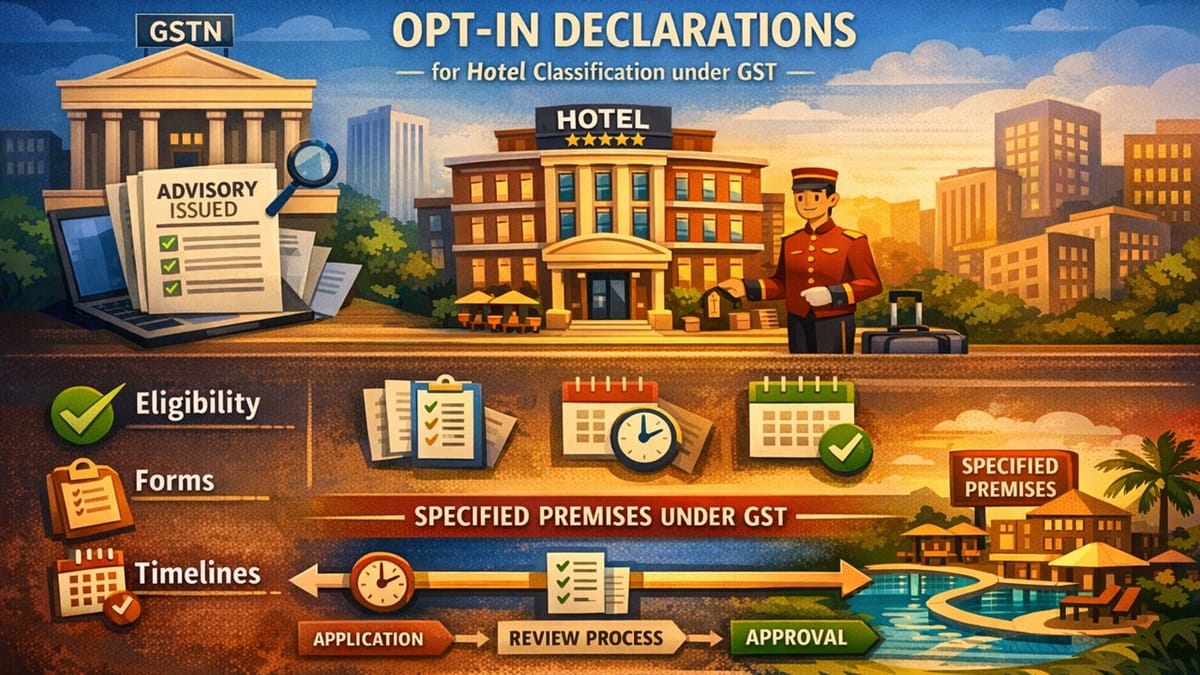 GSTN Issues Advisory on Opt-In Declaration for Specified Premises: Key Rules, Eligibility and Due Dates (2025)