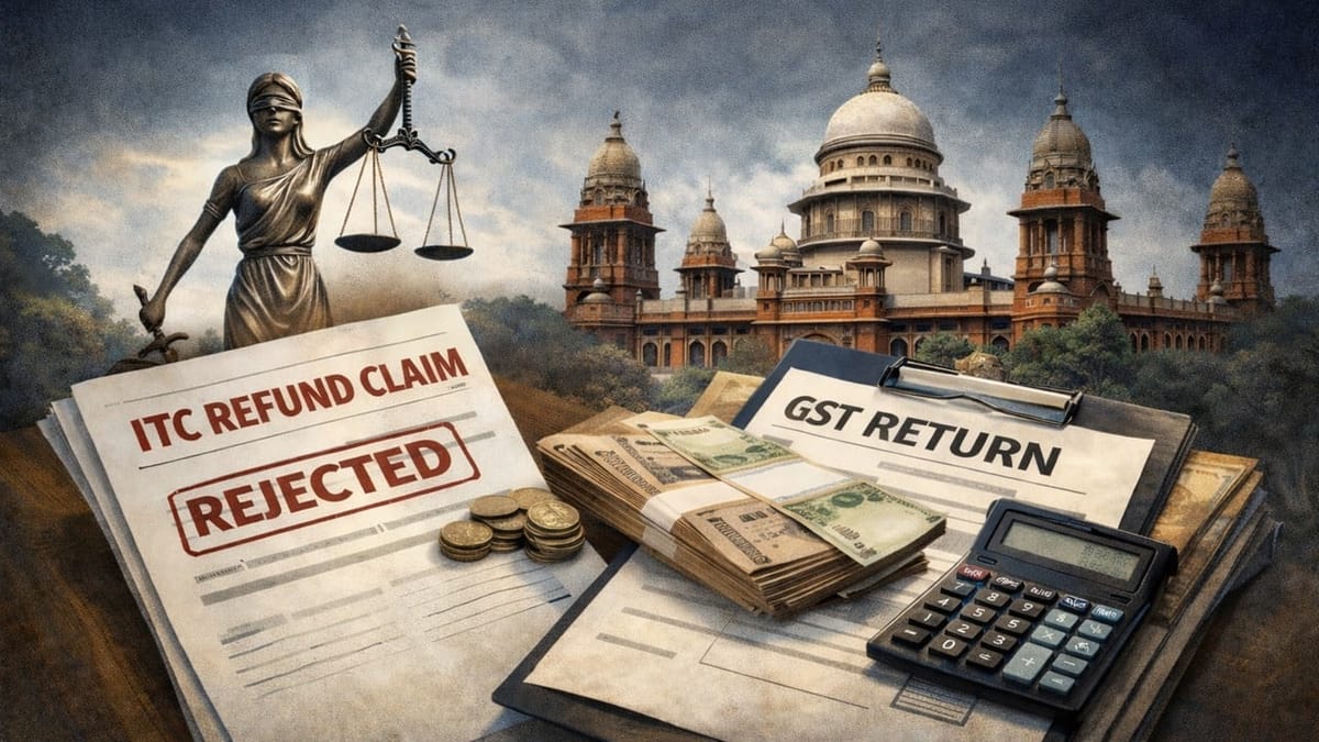 Turnover of Prior Months Must Be Included for ITC Refund Claimed Later: Madras HC