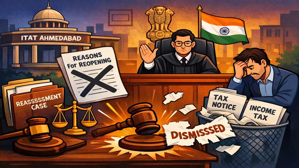 ITAT Ahmedabad Quashes Reassessment for No Addition on Recorded Reasons