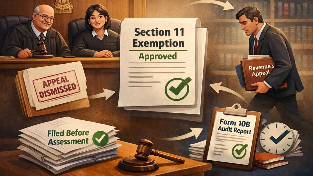 ITAT Clarifies Form 10B Filing Is Directory, Not Mandatory for Section 11 Exemption; Favours Assessee