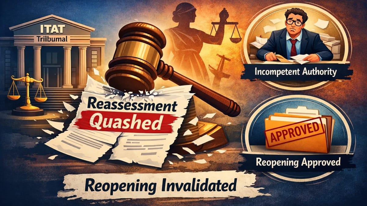 ITAT Deletes Entire 4.11 Crore Addition Due to Incompetent Reopening Approval