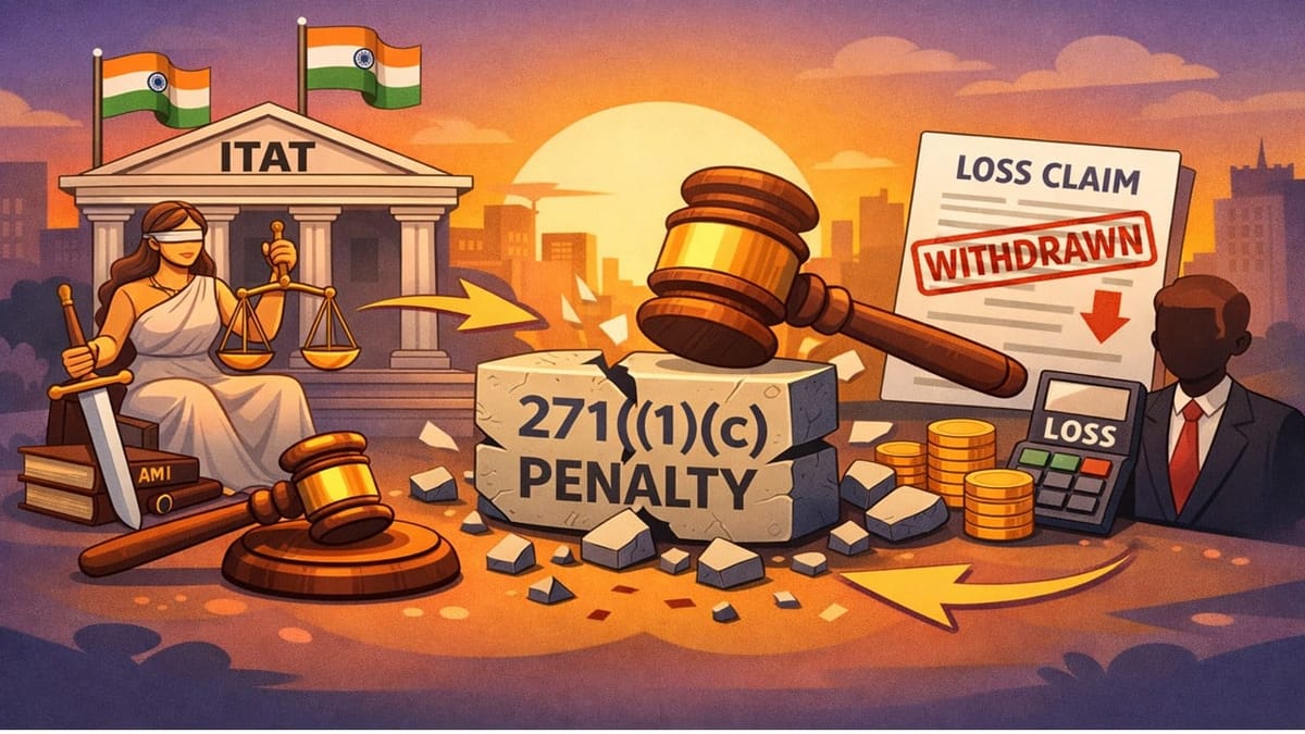 ITAT Deletes Section 271(1)(c) Penalty for Withdrawn claim of carry forward of loss