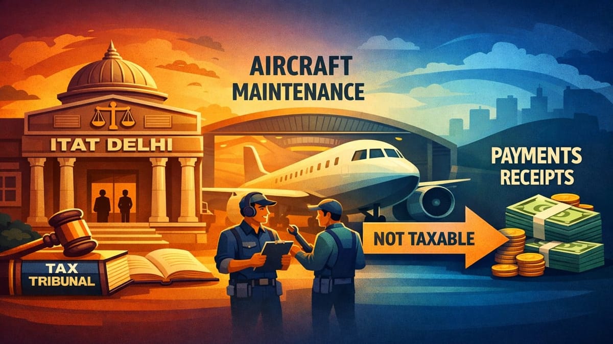 ITAT Delhi Holds Aircraft Maintenance Receipts Not Taxable as FTS/FIS in India