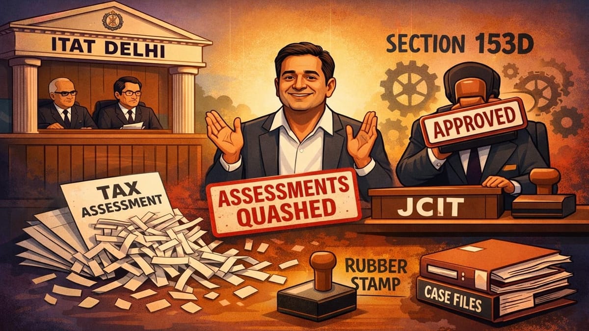 ITAT Delhi Quashes Assessments Due to JCIT’s Mechanical Approval Under Section 153D