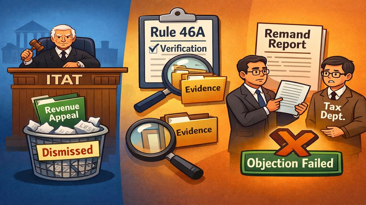 ITAT Dismisses Revenue Appeal; Rule 46A Objection Fails After Remand Verification