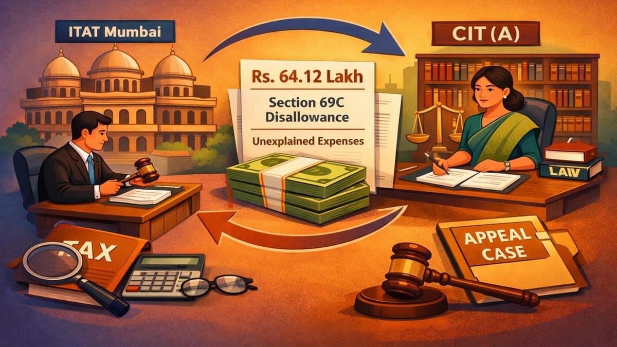 ITAT Mumbai Restores Appeal to CIT(A) in Rs. 64.12 Lakh Section 69C Disallowance Case