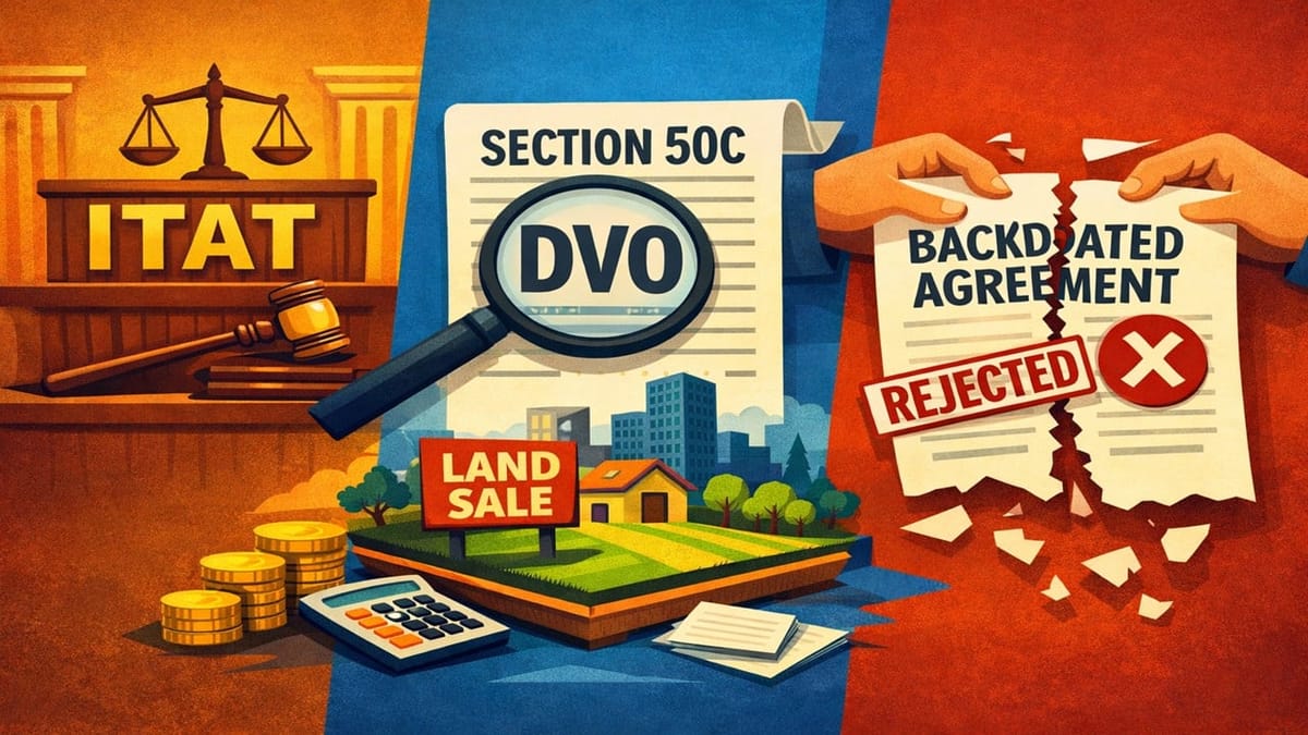 ITAT Orders DVO Reference in Section 50C Land Sale Case; Rejects Backdated Agreement Claim