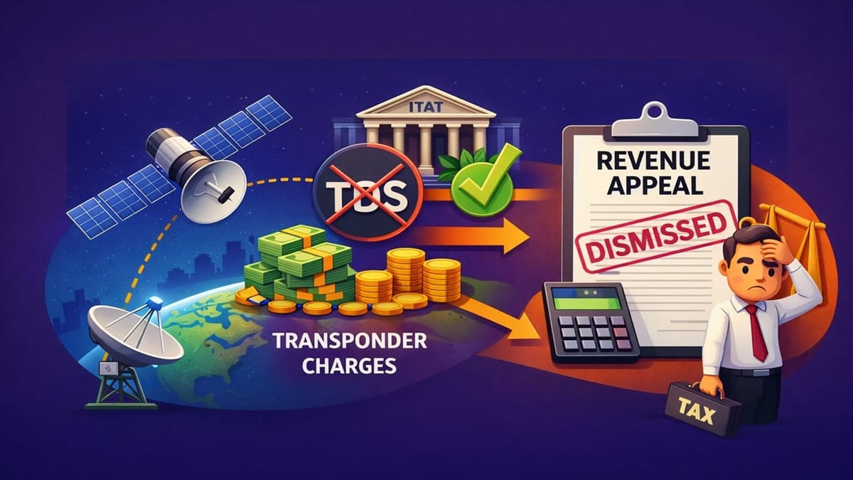 ITAT Rules No TDS on Transponder Charges Paid to Intelsat UK: Revenue Appeals Dismissed