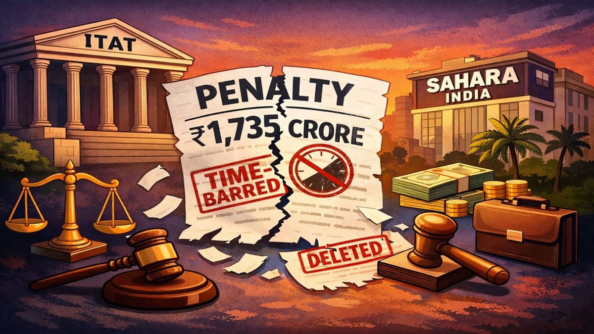 ITAT Upholds Deletion of Rs. 1,735 Crore Penalty on Sahara India; Penalty Held Time-Barred