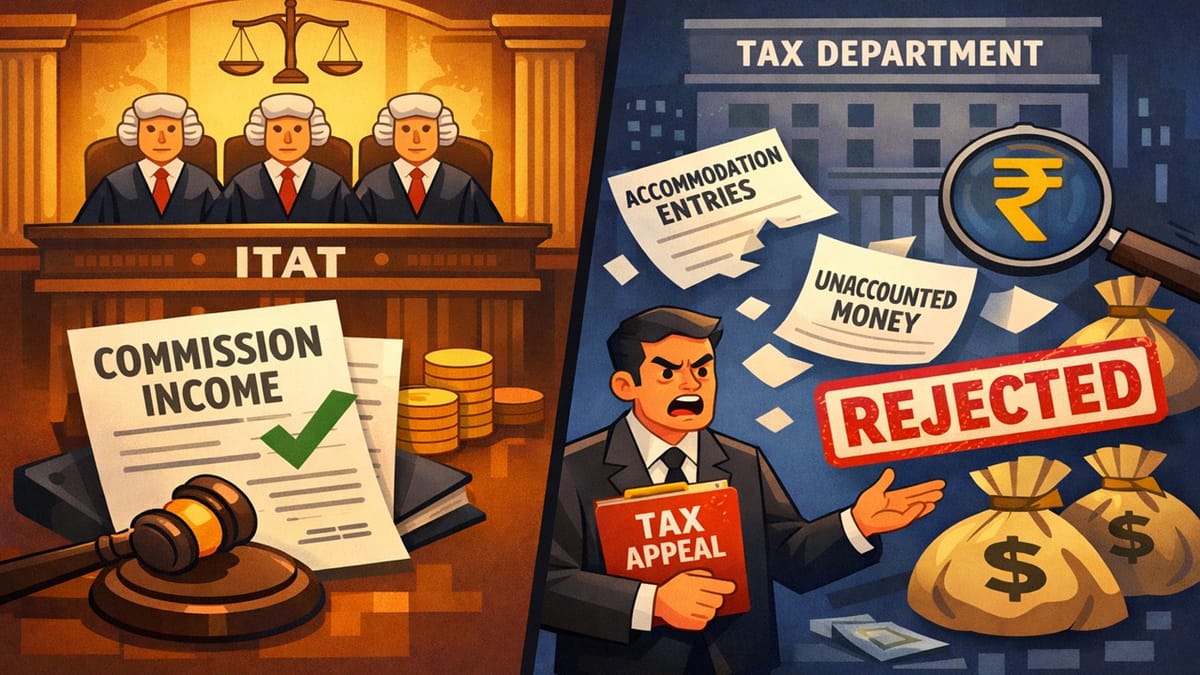 ITAT Upholds Taxation of Only Commission Income in Accommodation Entry Cases; Rejects Revenue’s Appeal