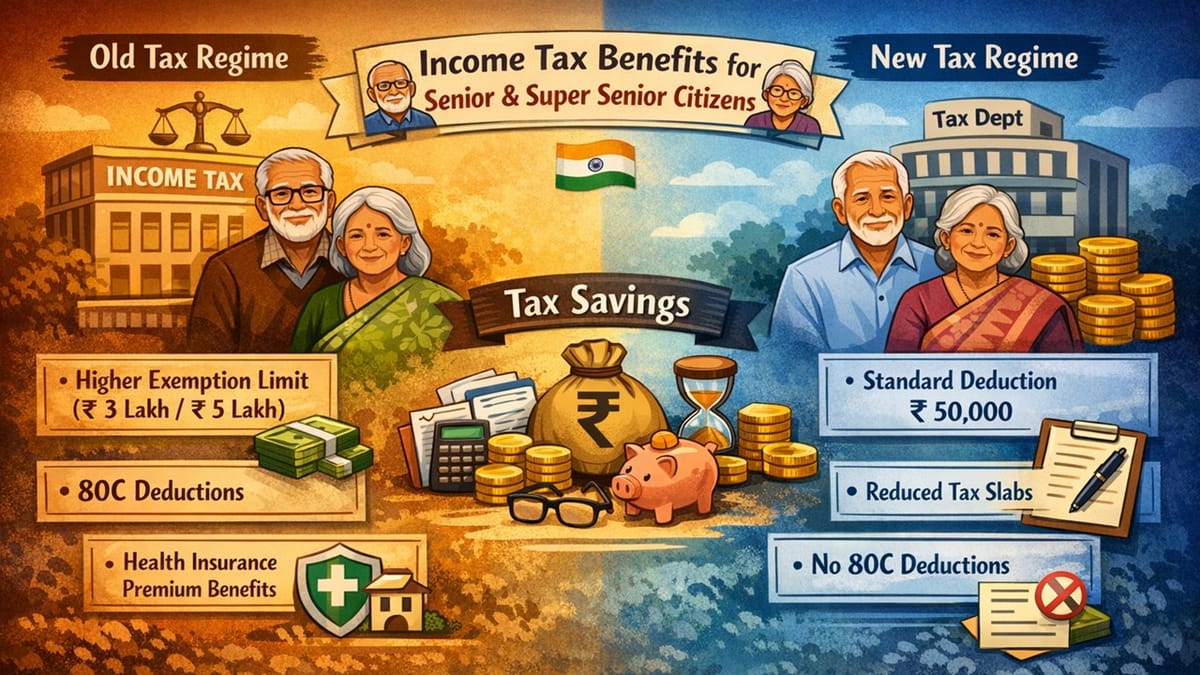 New Vs Old Tax Regime: Benefits For Senior Citizens and Super Senior Citizens Under IT Act 1961