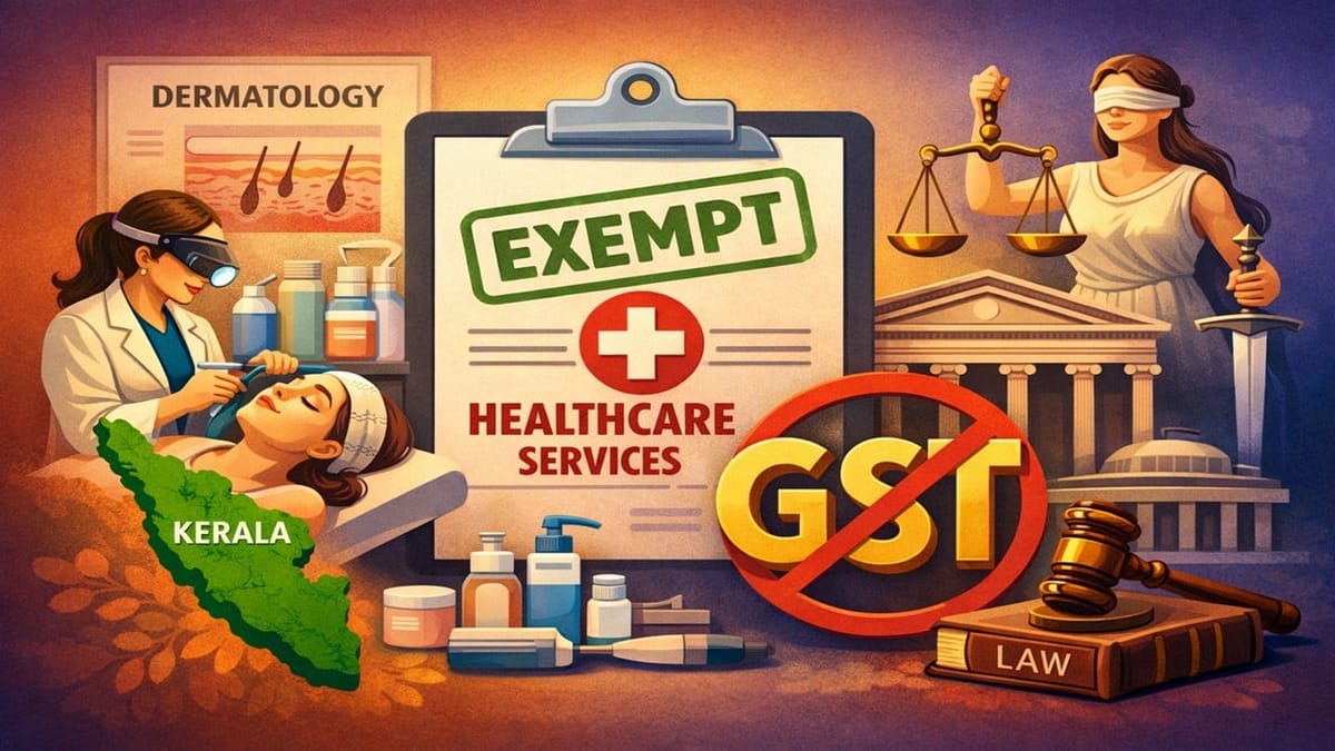 Kerala AAR Rules Dermatological Treatments Exempt as Healthcare Services under GST