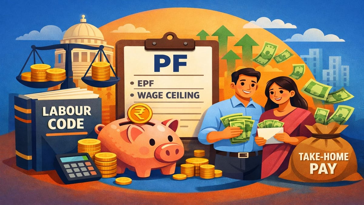 Labour Ministry Says Labour Code Won’t Reduce Take-Home Pay if PF Deduction is On Statutory Wage Ceiling