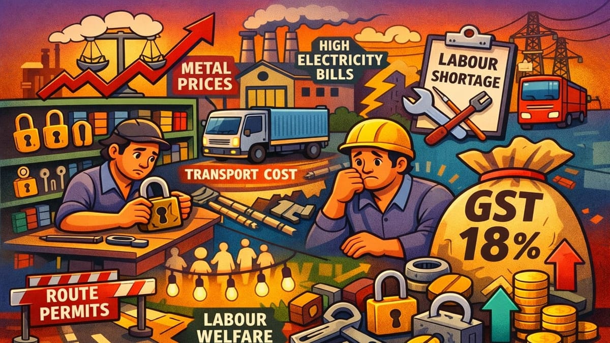 Lock and Hardware Traders Urge Government to Reduce 18% GST to 5% in Budget 2026