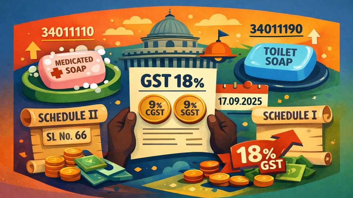 Medicated Toilet Soap Attracts 18% GST: AAR