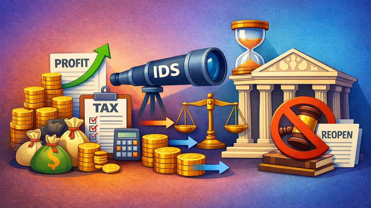 On-Money Taxable Only on Profit Basis; IDS Telescoping Allowed- ITAT Barred Reopening by Limitation