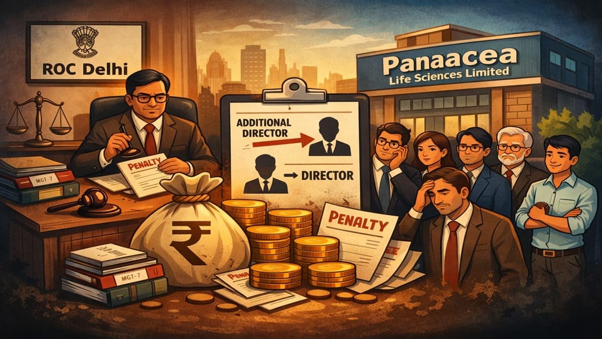 ROC Delhi Imposes Penalties for Non-Disclosure of Director Designation Change