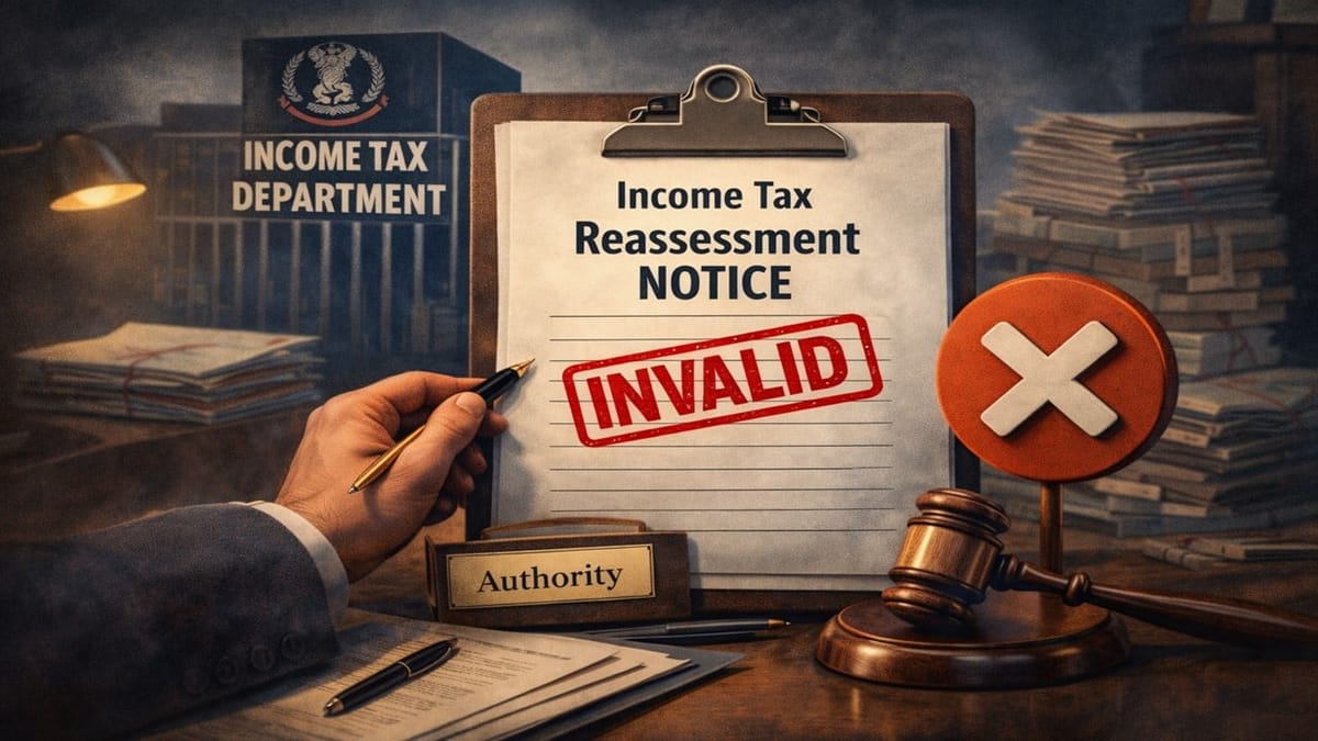 Reassessment Declared Invalid Because Notice Was Issued Without Proper Authority: ITAT