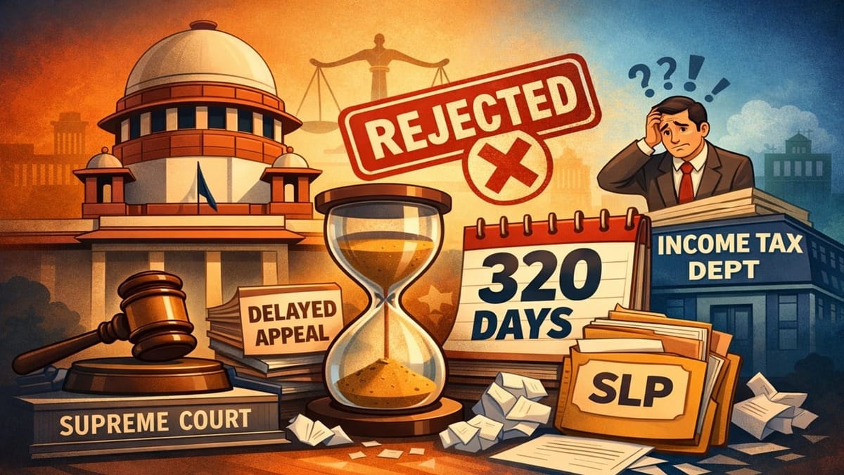 Supreme Court Declines to Condone 320-Day Delay in Revenue’s SLP
