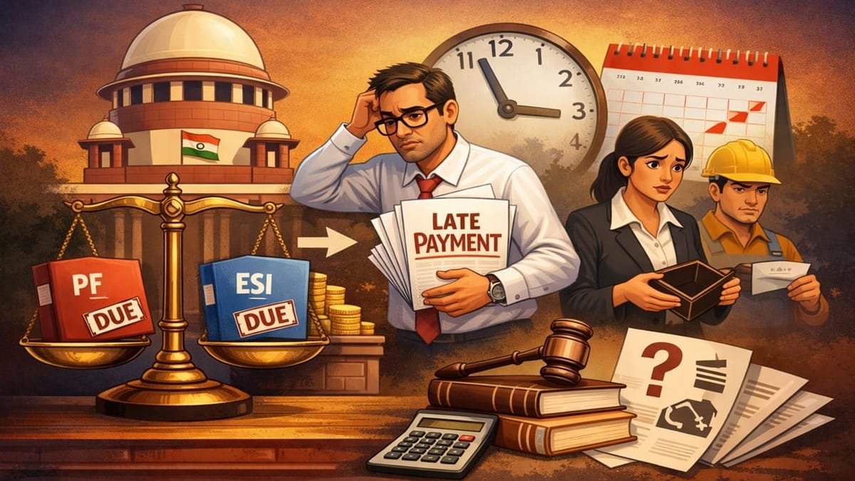 Timely Deposit Vs. Delayed Contribution Debate: Supreme Court to Examine Delhi HC Ruling on PF/ESI Deduction