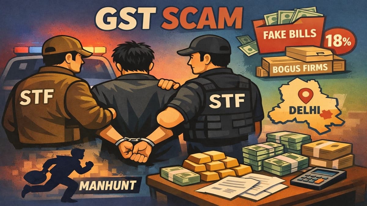 UP STF Busts Major GST Scam; Delhi Man Arrested After Months on the Run