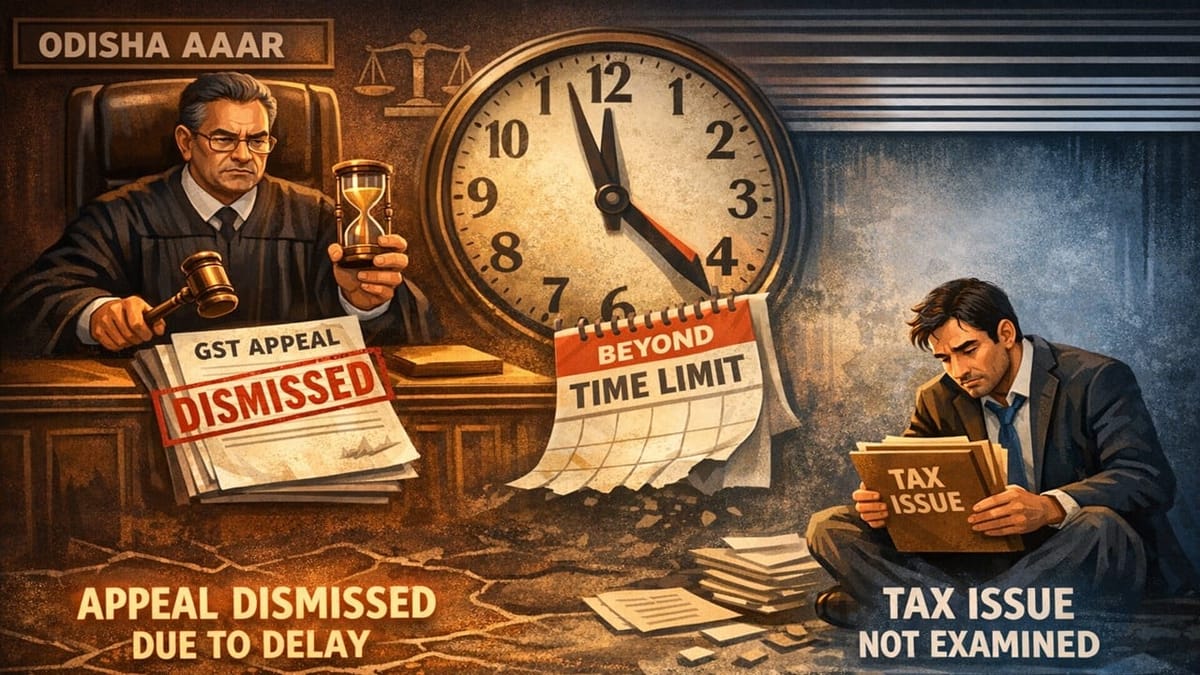 AAAR Rejects Company’s GST Appeal Over 250-Day Delay Without Examining Merits