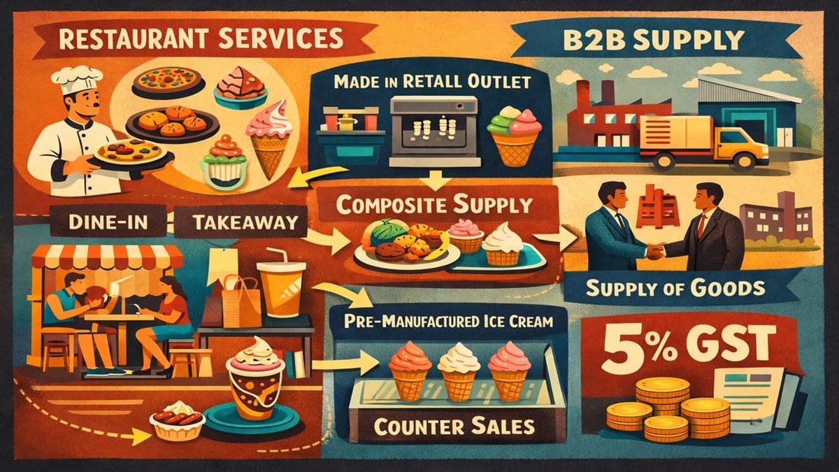 AAR Clarifies GST Classification for Mixed Ice Cream Sales and Restaurant Services