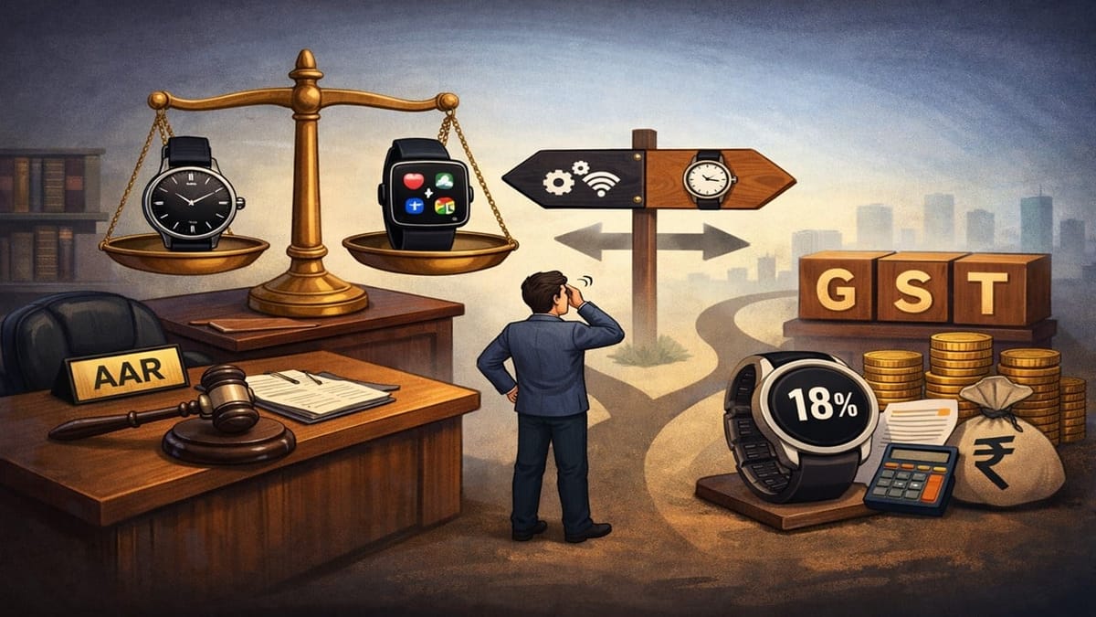 AAR Classifies Smart Watches as ‘Wrist Watches’ Under 18% GST Bracket