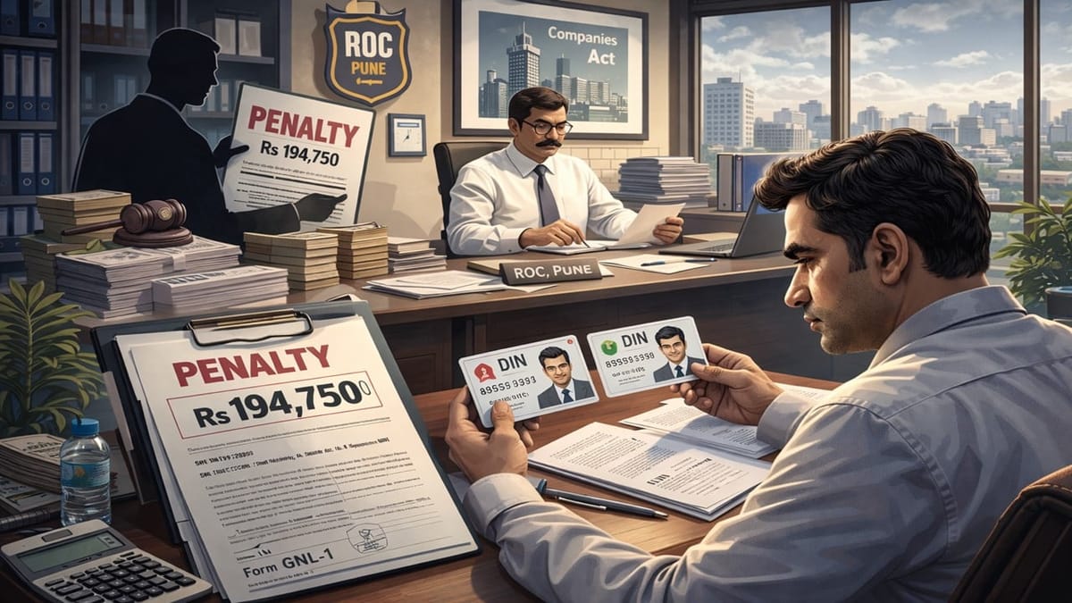 Additional DIN Obtained by Error Leads to Penalty Imposed by ROC Pune