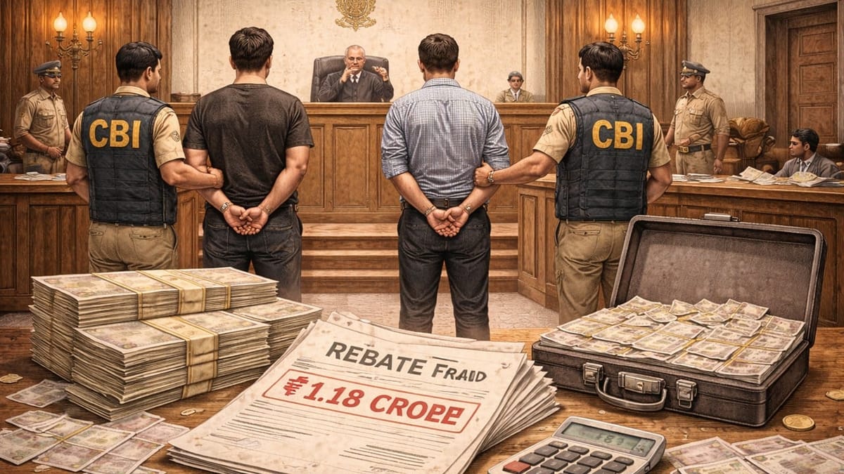 CBI Court Sentences Three to 3 Years’ Jail in Rs. 1.18 Crore Excise Duty Rebate Fraud