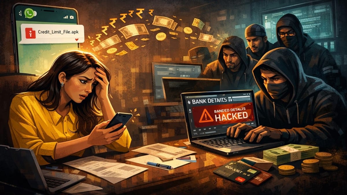 Delhi CA Duped Via WhatsApp APK Scam; Cyber Gang Arrested After Rs. 75K Credit Card Fraud