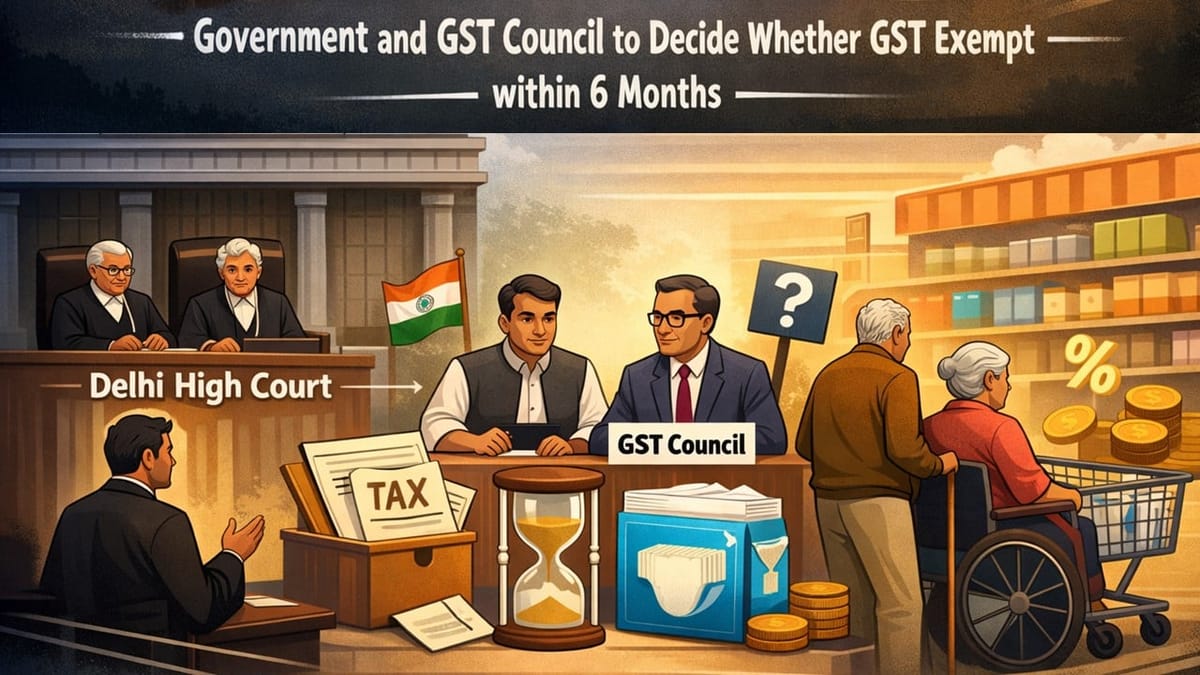 Delhi HC Directs Centre to Decide Whether Adult Diapers Should Be GST Exempt within 6 Months