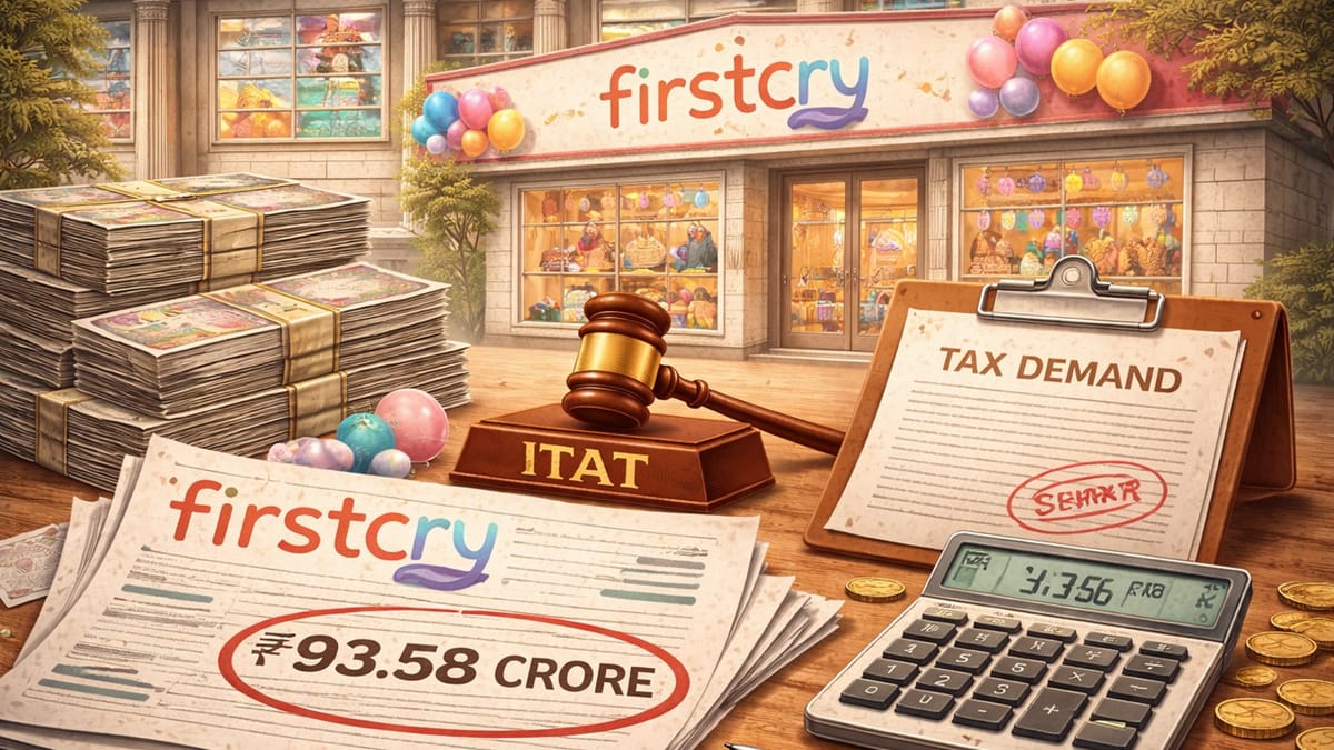 Income Tax Adds Rs 93.58 Crore to FirstCry’s Income; Rs. 31.36 Crore Tax Demand Raised