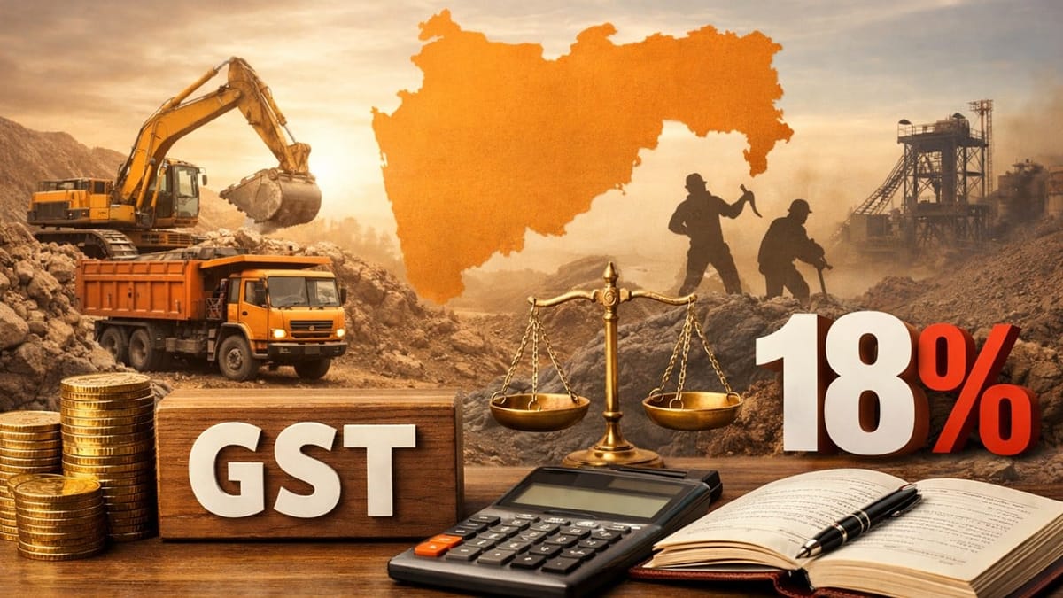 GST On Mining Royalty: Maharashtra AAR Rules Leasing of Mines Taxable as Licensing Service At 18%