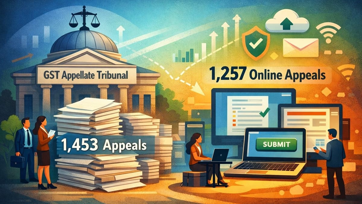 GSTAT Sees Strong Progress as Over 1,200 Appeals Filed Online, Highlighting Portal Efficiency