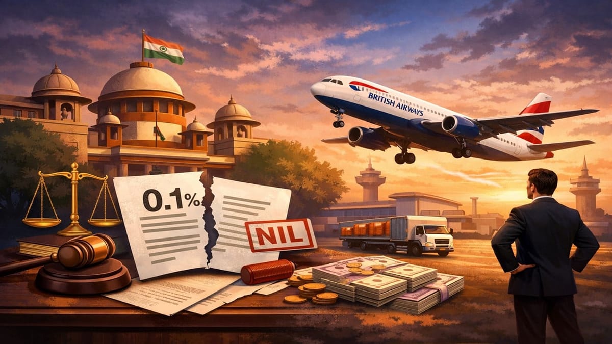 HC Sets Aside 0.1% TDS for British Airways; Orders NIL Certificate Under Section 197