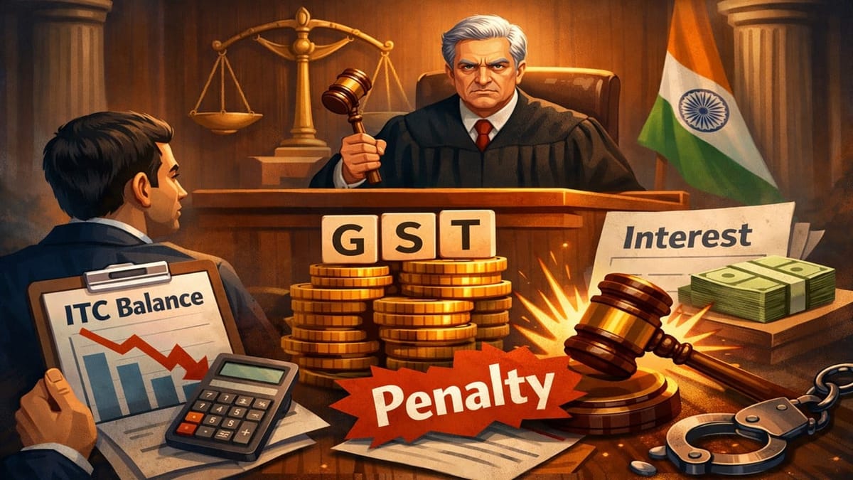 HC Upholds GST Interest and Penalty Where Tax Paid Using Insufficient ITC Balance