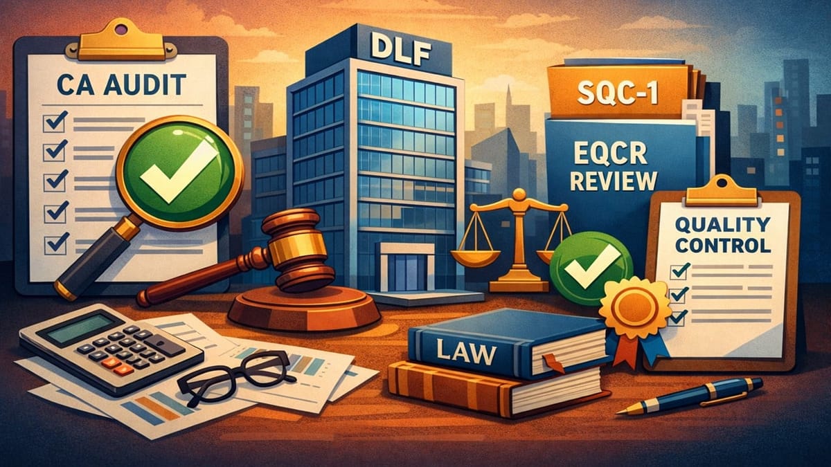 ICAI Clears CA in DLF Audit Case; Holds SQC-1 Policies and EQCR Process Were Complied With