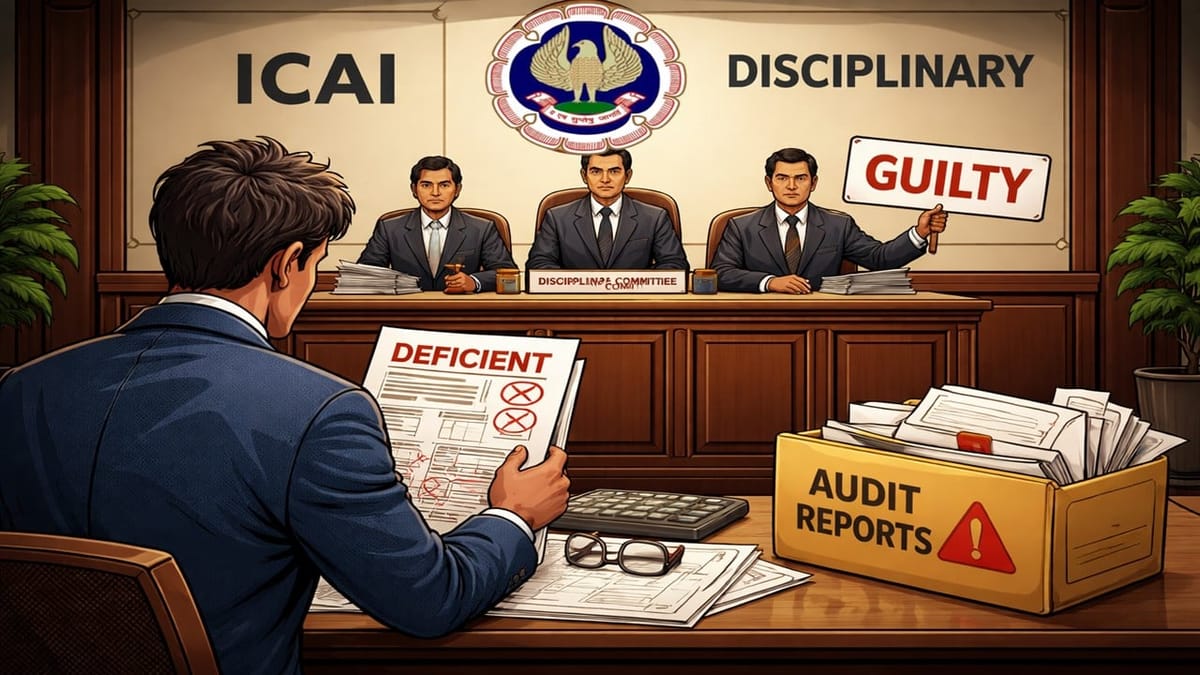 ICAI Disciplinary Committee Finds CA Guilty for Deficient Revised Audit Reports