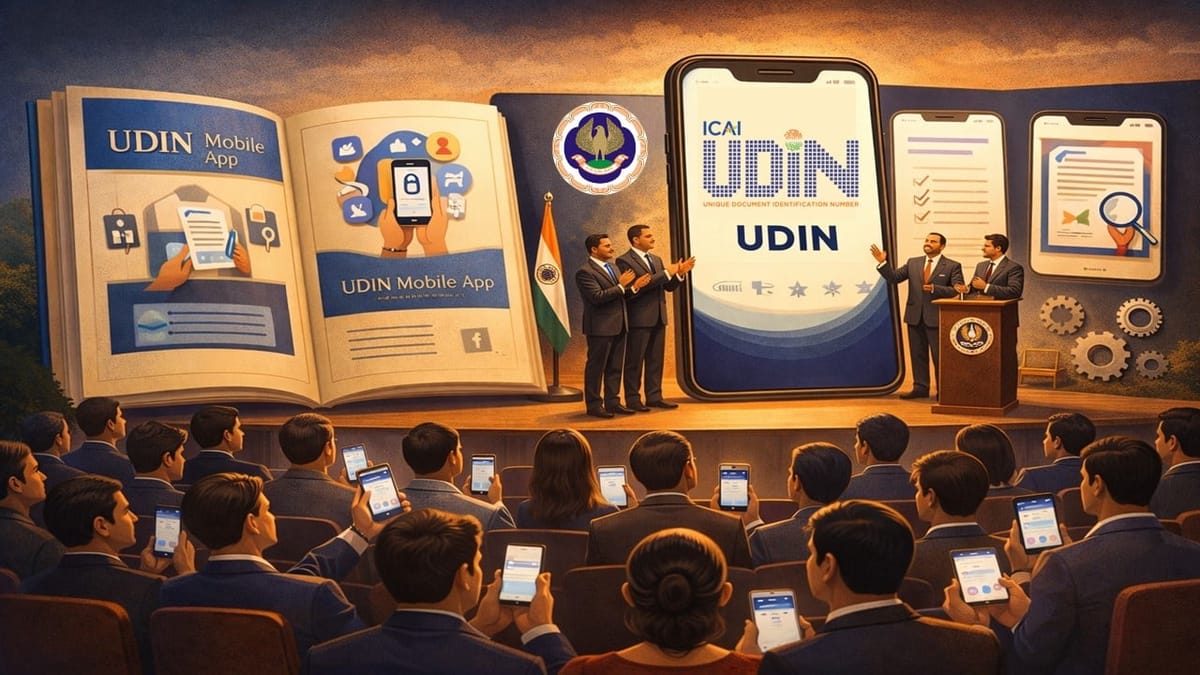 ICAI Launches UDIN Mobile Application and Comprehensive User Manual