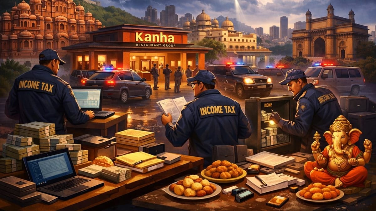 IT Dept Conducts Statewide Raids on Rajasthan’s Kanha Restaurant Group Over Alleged Tax Evasion