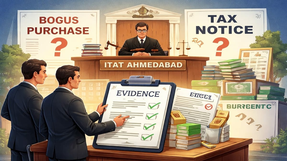 ITAT Ahmedabad Deletes Alleged Bogus Purchase Addition Due to Proper Evidence Submission