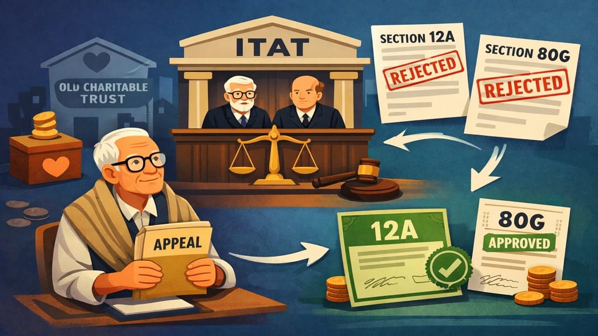 ITAT Grants Relief to Old Charitable Trust on Section 12A and 80G Application Rejection