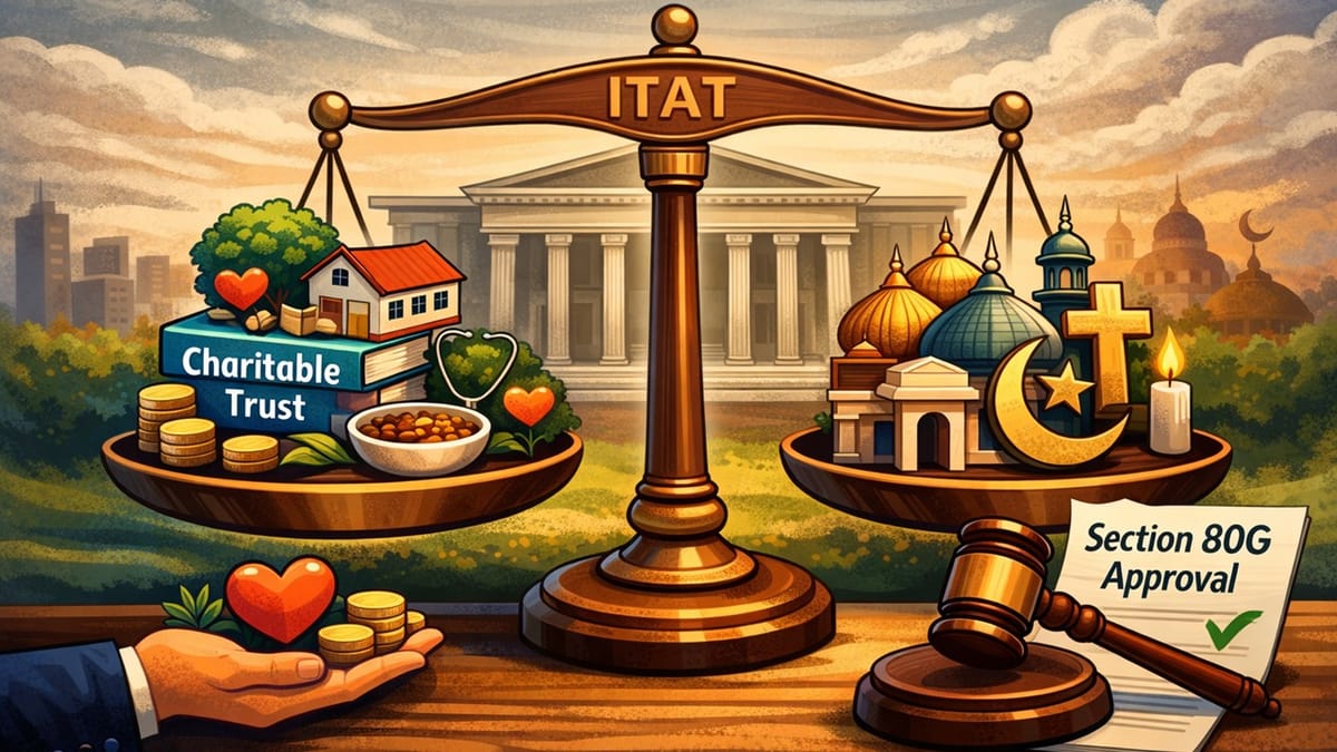 ITAT Holds Section 80G Registration Cannot Be Denied for Incidental Religious Activities