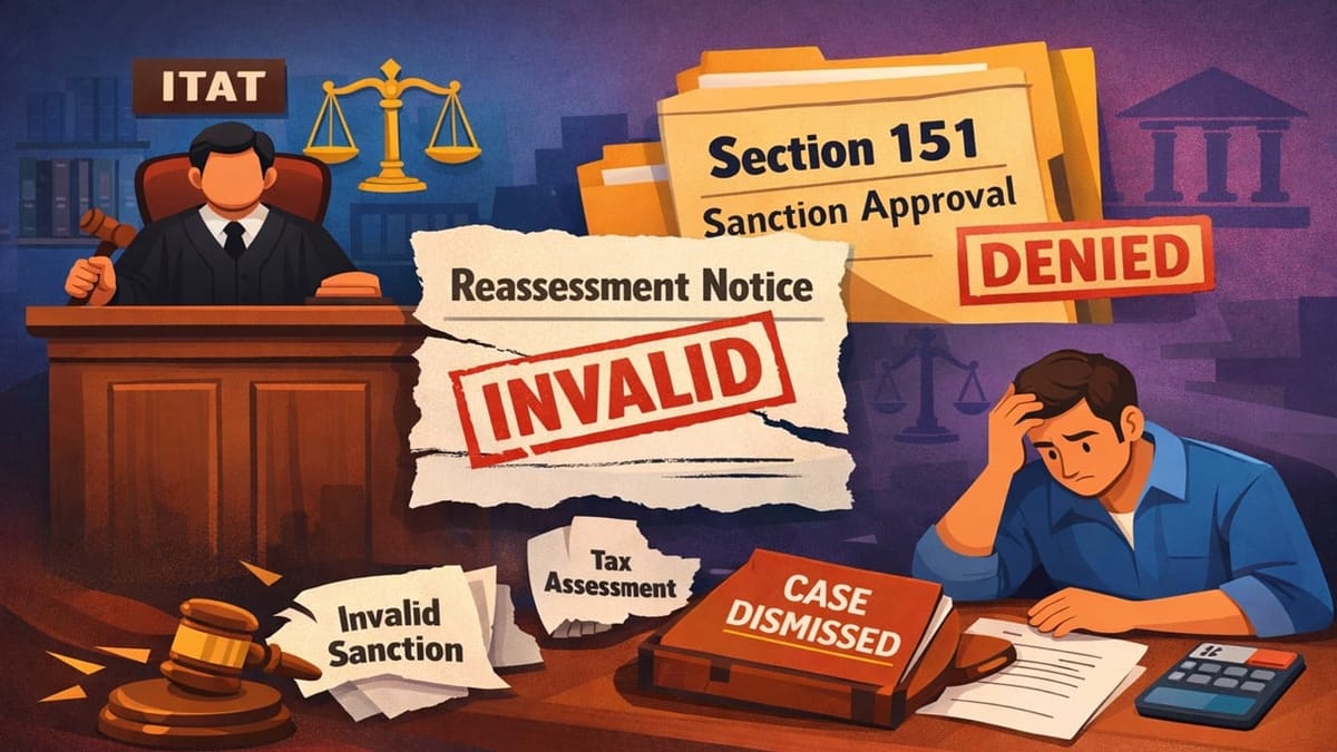 ITAT Quashes Reopening of Assessment Due to Invalid Sanction Under Section 151