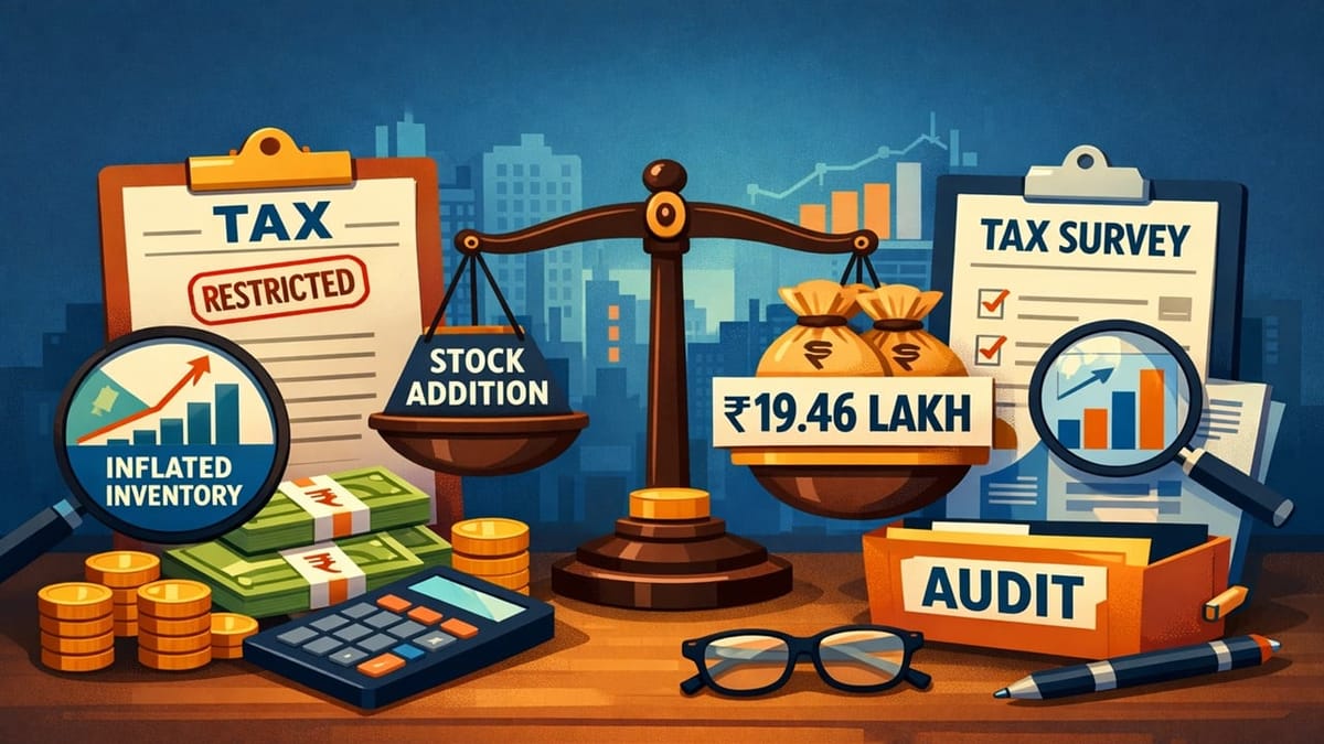 ITAT Restricts Stock Addition to Rs. 19.46 Lakh; Survey Working Found Inflated