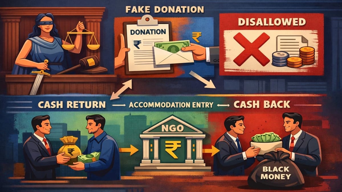 ITAT Upholds Disallowance Of Donations That Were Part Of Cash-return Accommodation